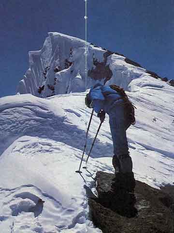 
Nazir Sabir Rests Between Broad Peak Fore-Summit And Main Summit on August 2, 1982 - 3x8000 Mein grosses Himalaja-Jahr: Kangchendzoonga, Gasherbrum II, Broad Peak, Cho Oyu book
